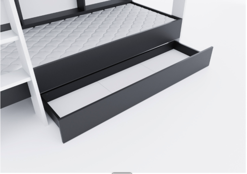 Ящик подкроватный к кровати Sway Белый + Антрацит фото 2